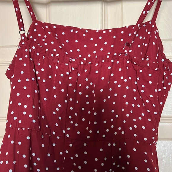 Red polka dot Princess Polly mini dress - Picture 4 of 5